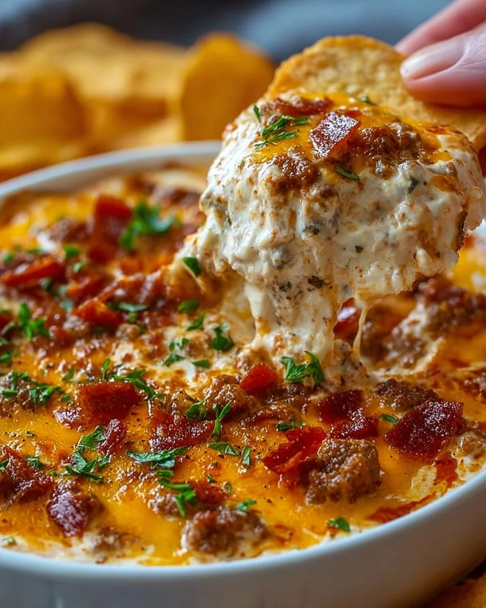 Delicious Hissy Fit Dip ready to serve at a party