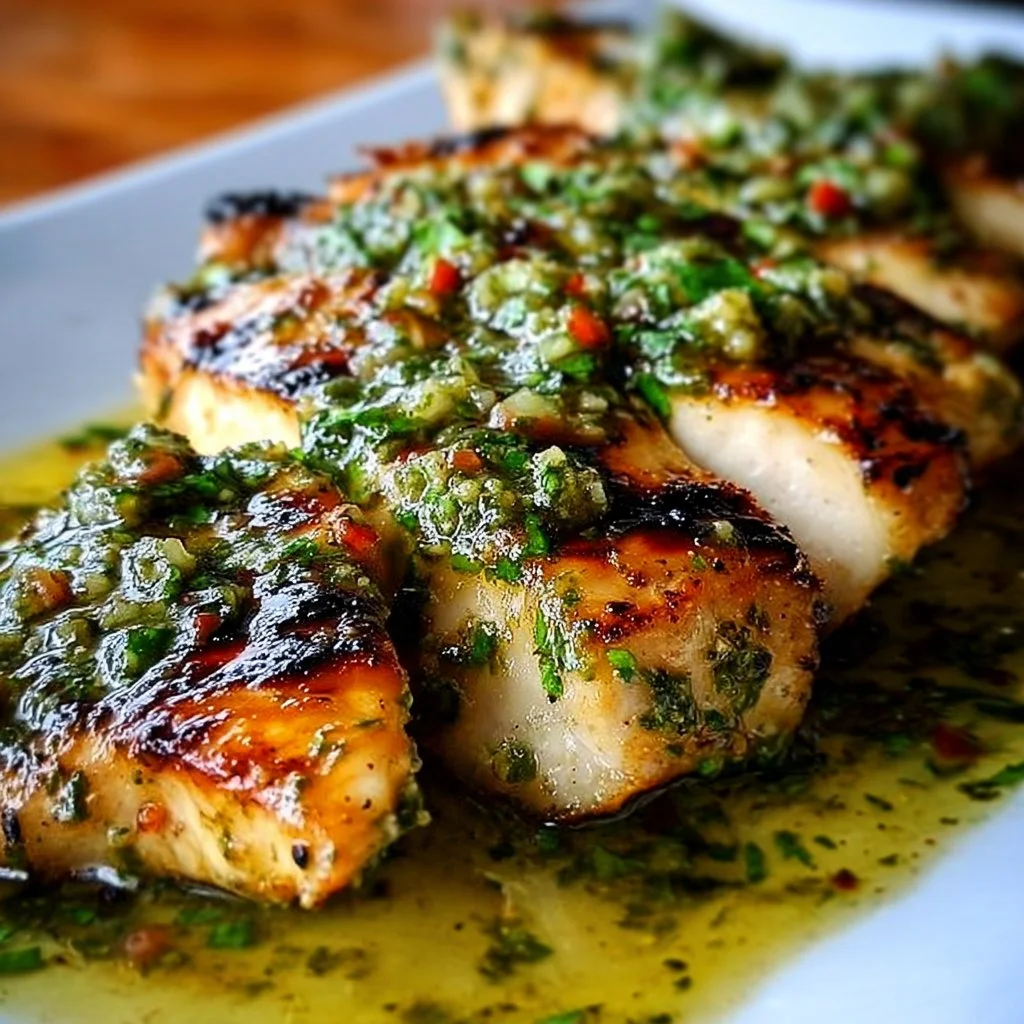 Grilled Salsa Verde Chicken with Pepper Jack cheese on a plate.