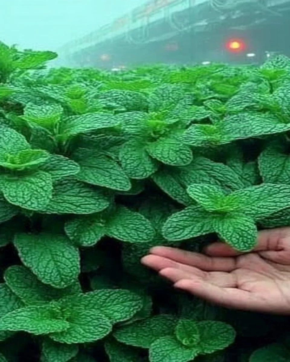 Fresh mint leaves showing the benefits of growing mint at home.
