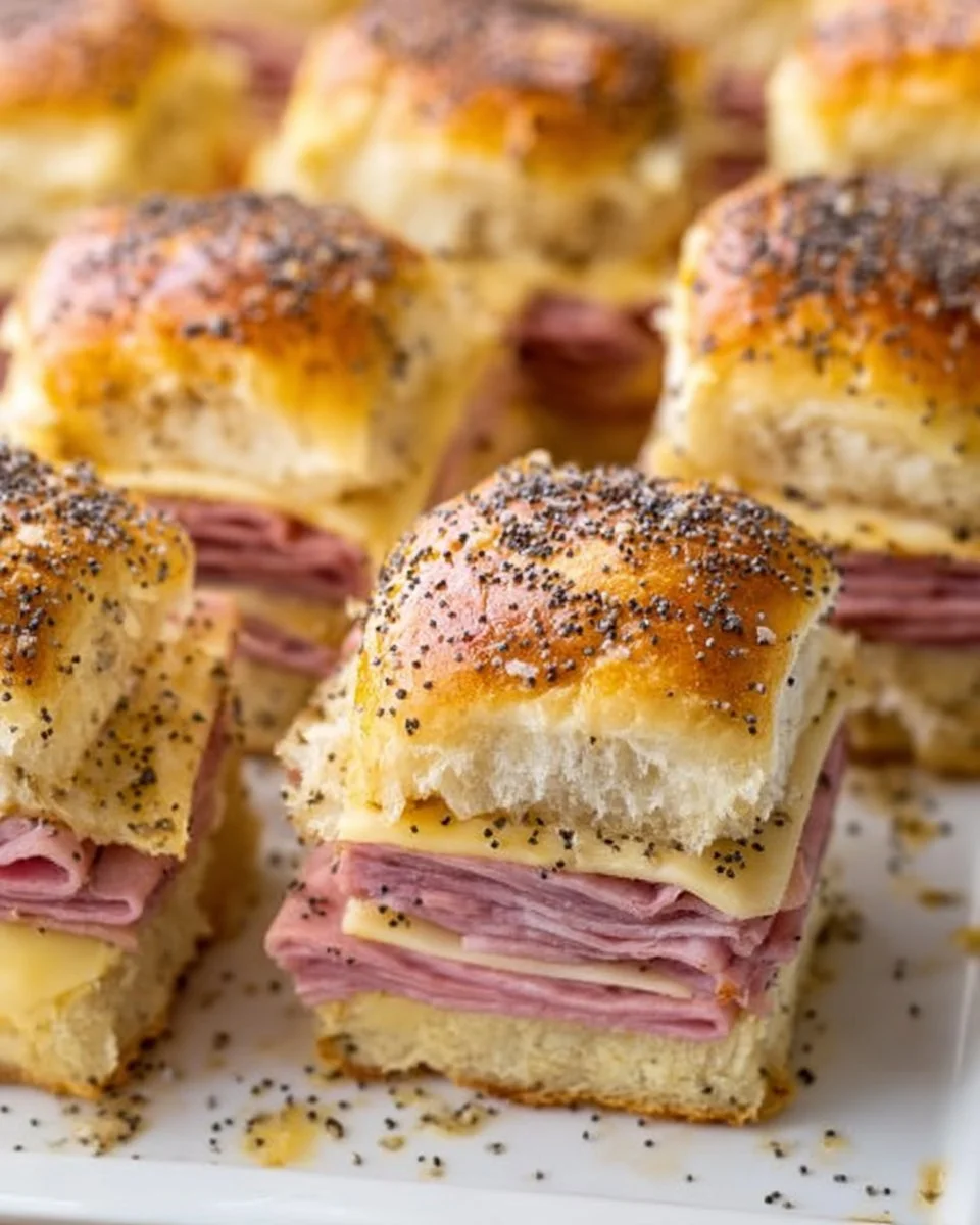 Baked Ham and Cheese Sliders