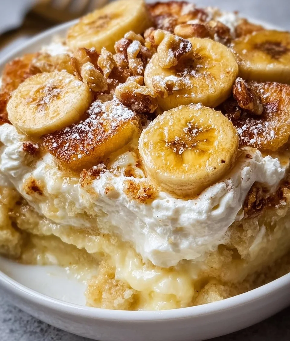 Banana Cream Cheese Cobbler