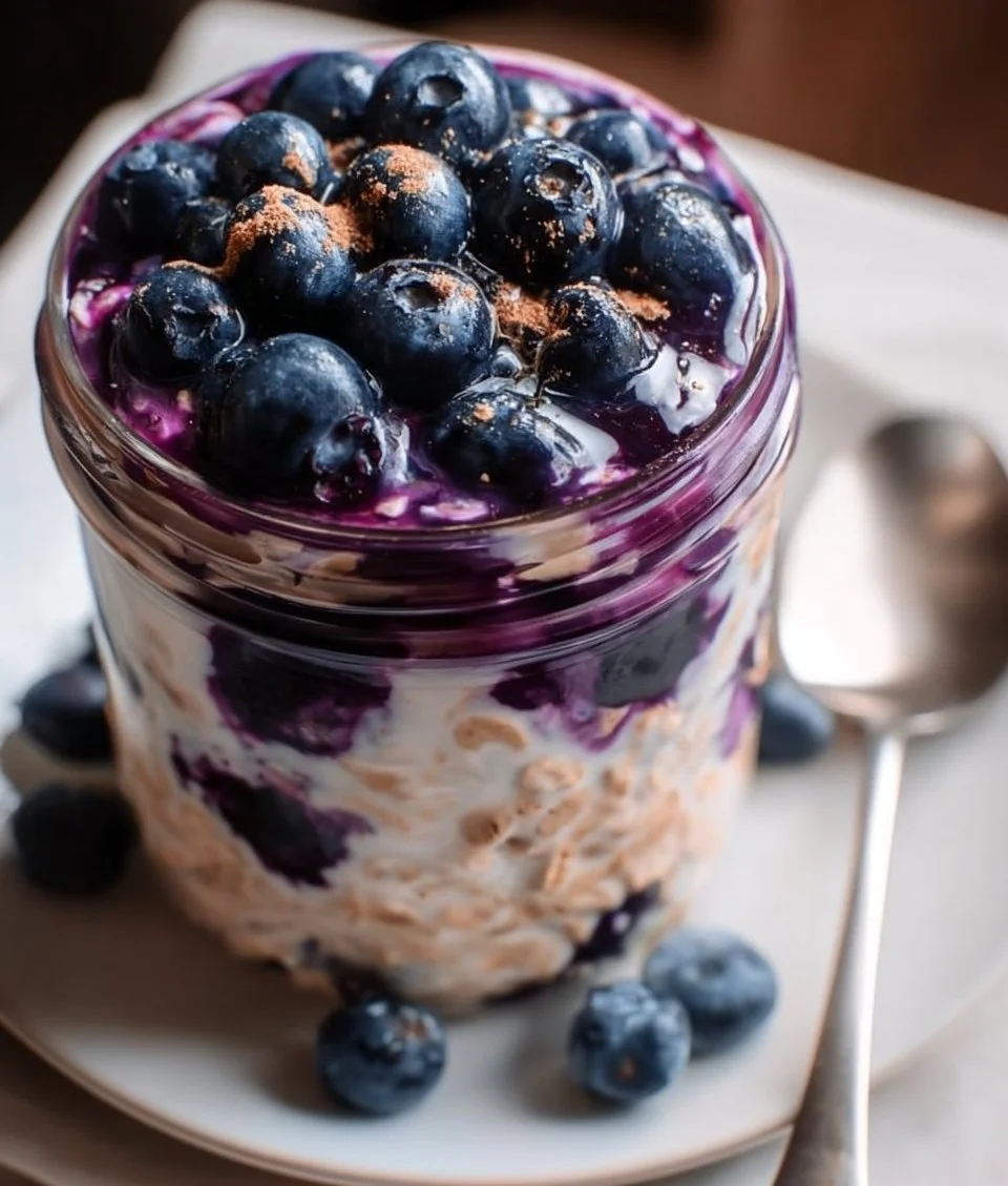 Blueberry Pie Overnight Oats