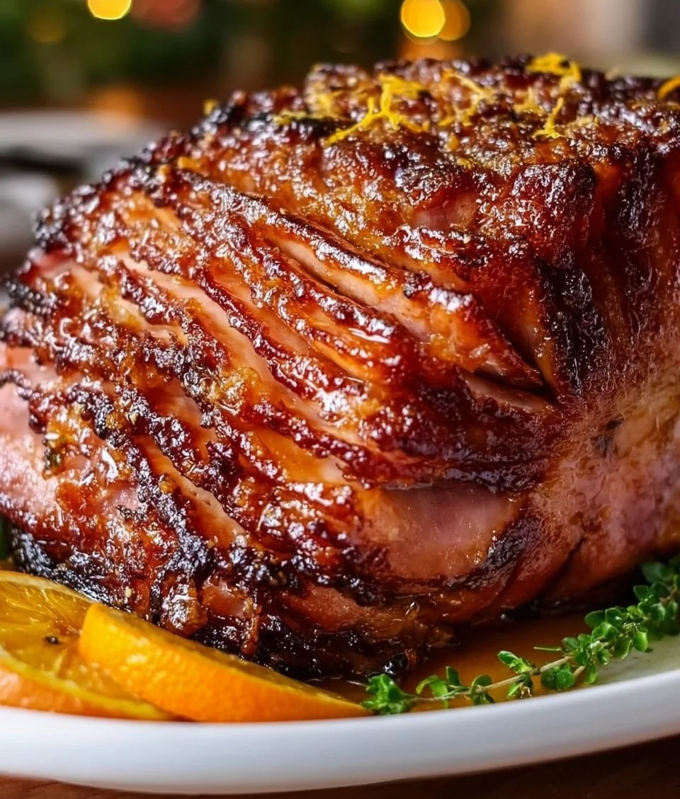 Brown Sugar Glazed Ham with Honey Orange Glaze