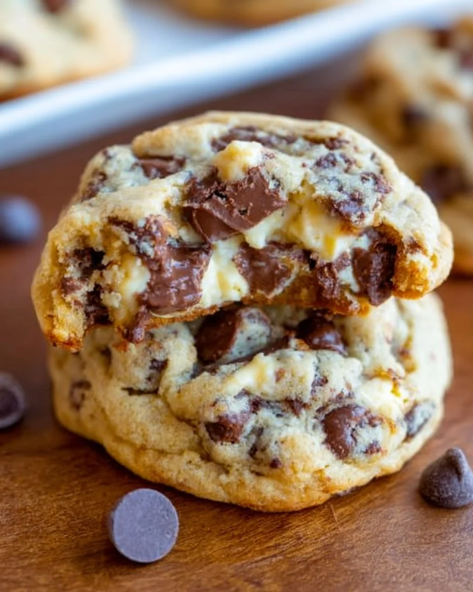 Chocolate Chip Cookies with Cream Cheese