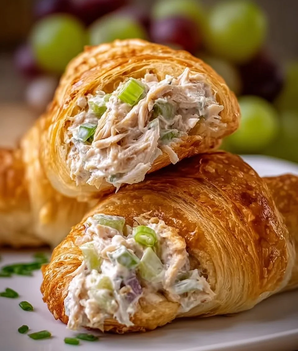 Crispy Easter Chicken Salad Crescent Rolls
