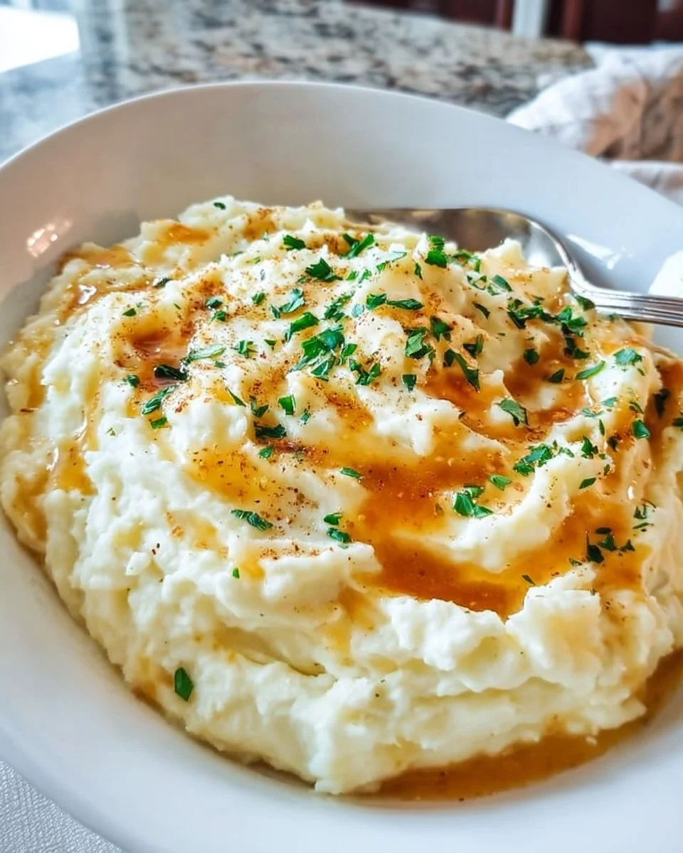 Crockpot Mashed Potatoes with Browned Butter