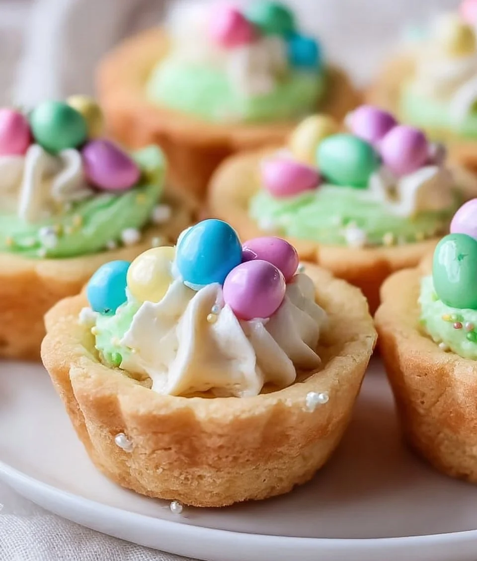 Easter Basket Sugar Cookie Cups