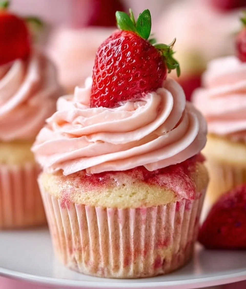 Easy Strawberry Cupcakes