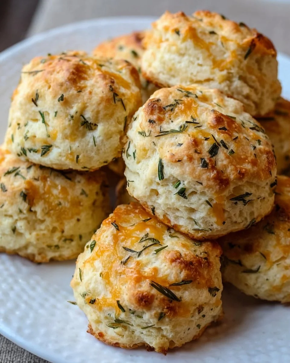 Garlic and herb sourdough biscuits fresh out of the oven
