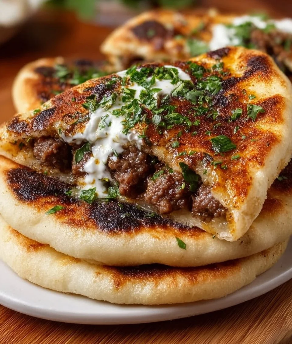 Grilled Lamb Pita Arayes