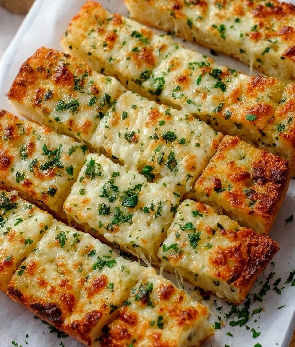 Keto Garlic Breadsticks