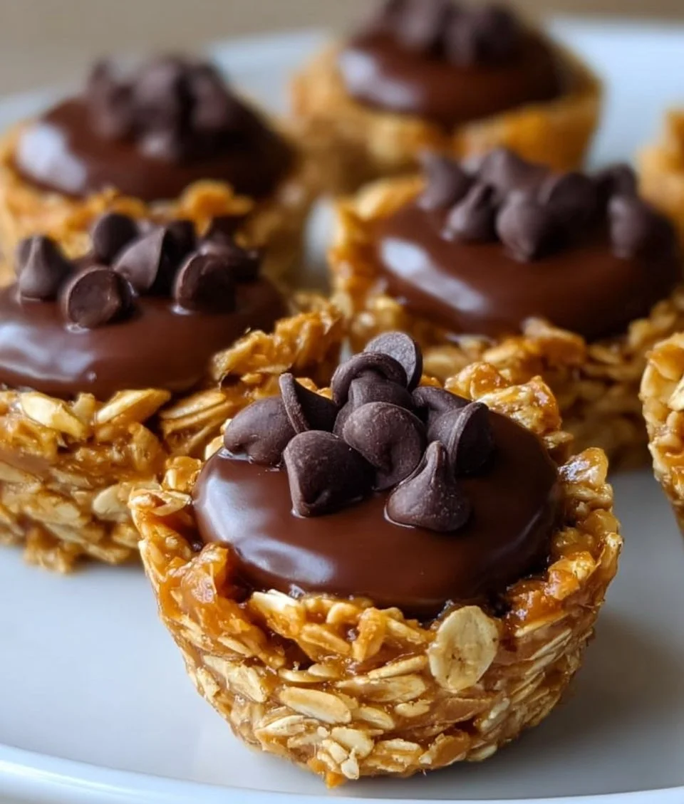 No Bake Peanut Butter Granola Cups
