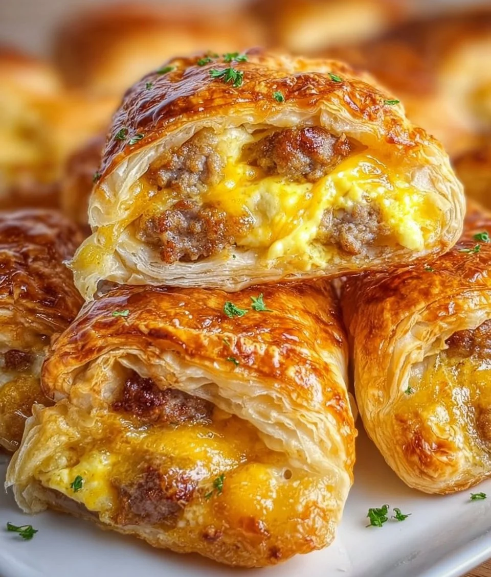 Sausage, Egg & Cheese Breakfast Puffs