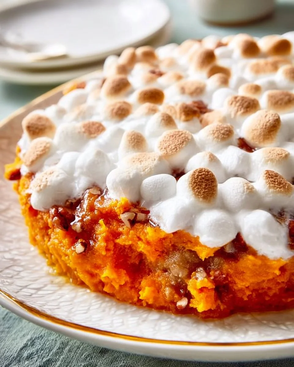 Sweet Potato Casserole with Marshmallows