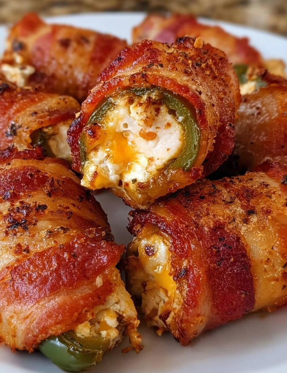 Bacon Wrapped Chicken Jalapeno Poppers