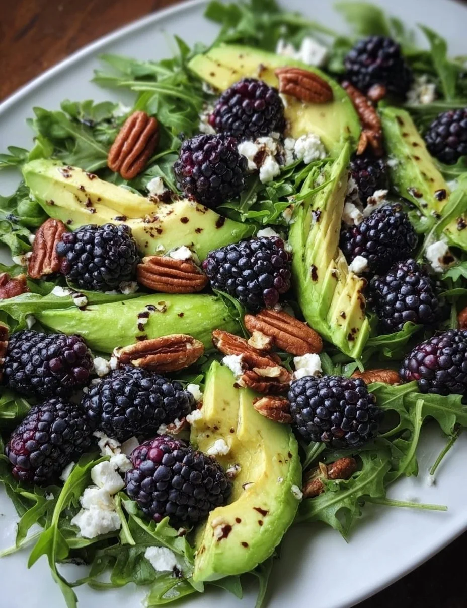 Blackberry, Avocado and Arugula Salad