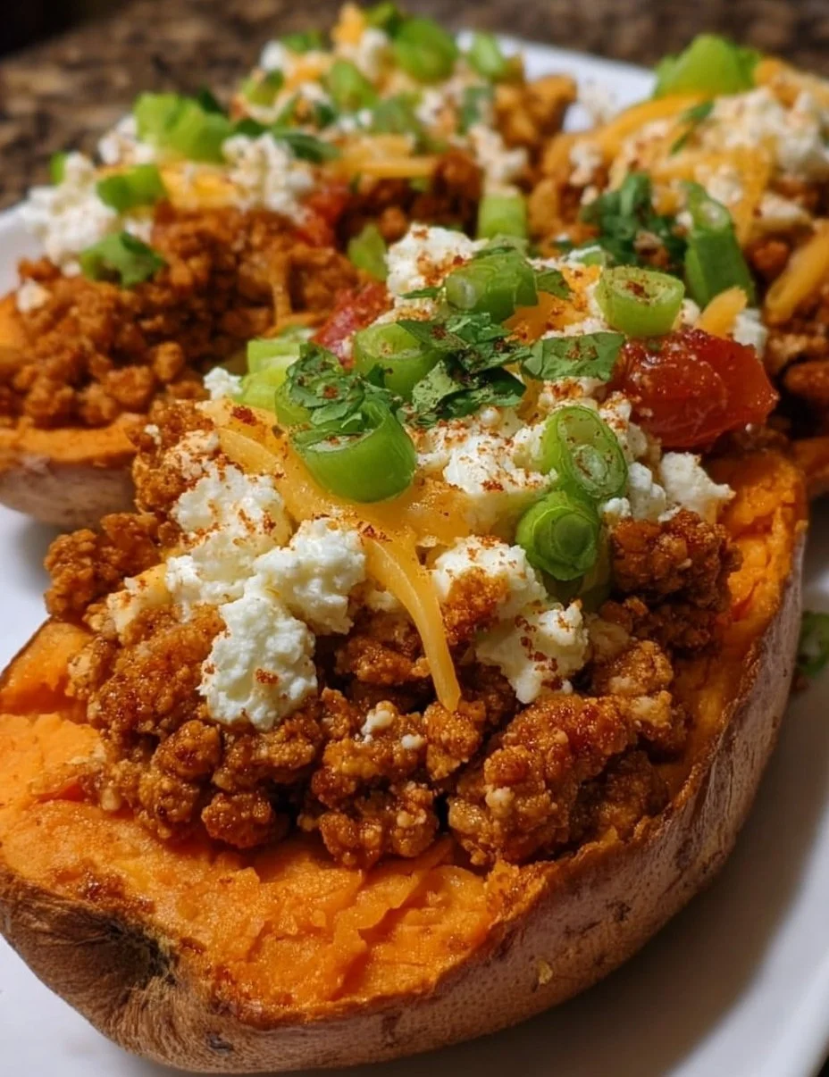 Cozy Taco Turkey & Cottage Sweet Potato Boats