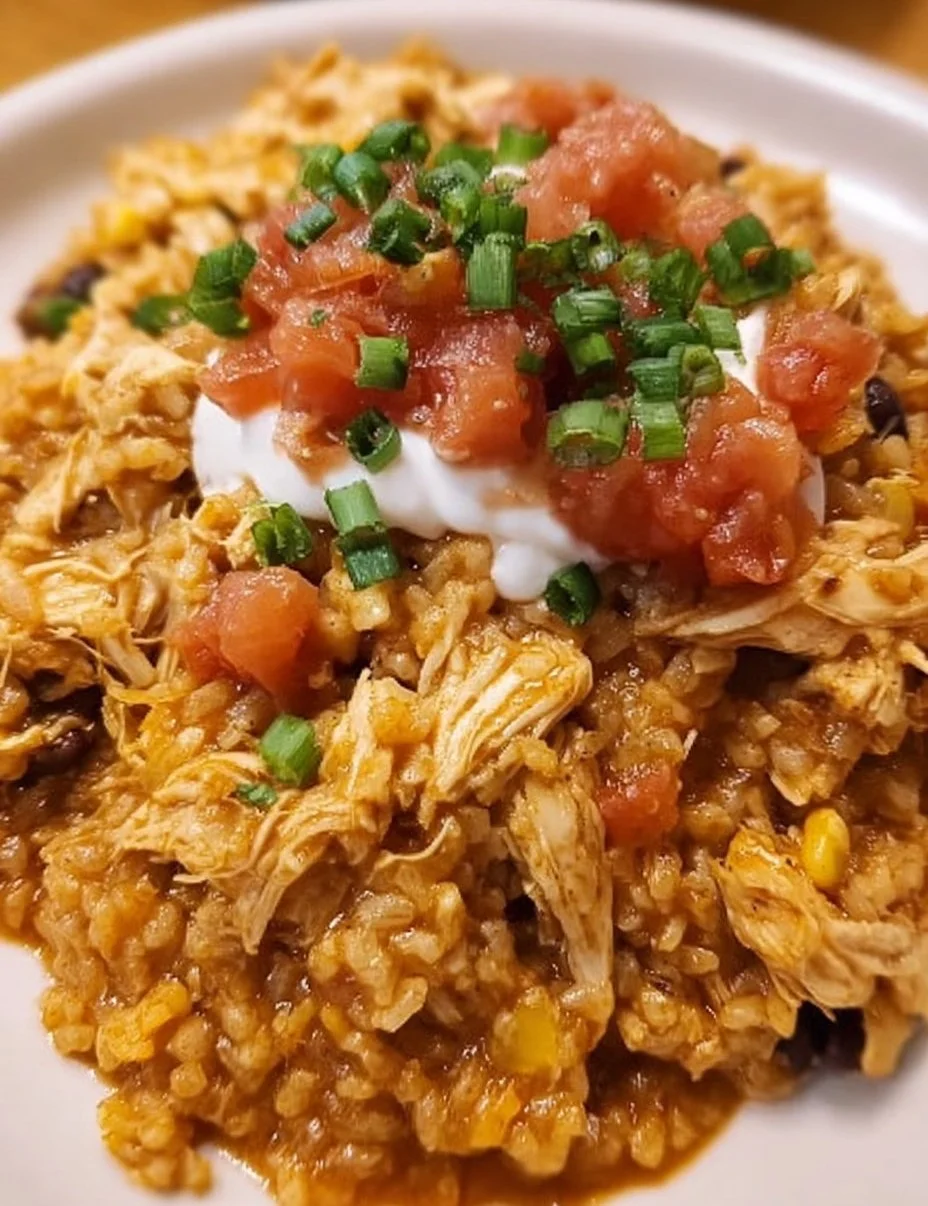 Crockpot Taco Chicken And Rice