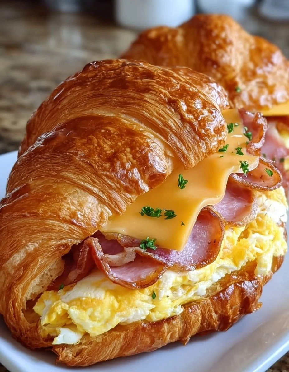Easy Croissant Breakfast Sandwiches