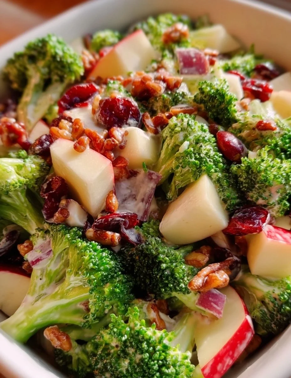 Honeycrisp Apple Cranberry Broccoli Salad