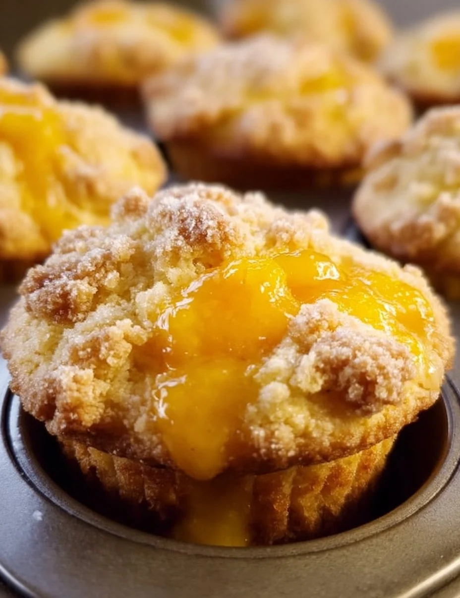 Peach Cobbler Muffins