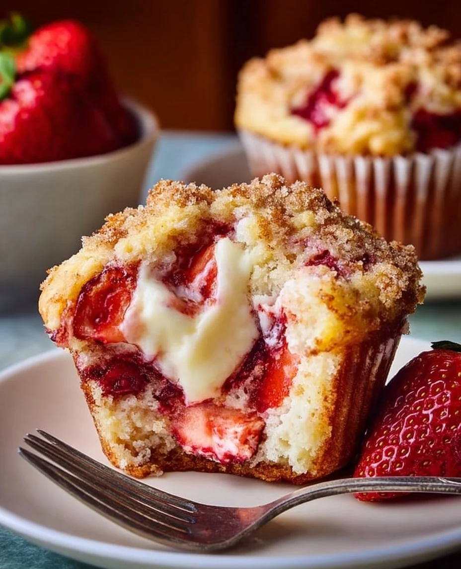 Strawberry Cream Cheese Muffins