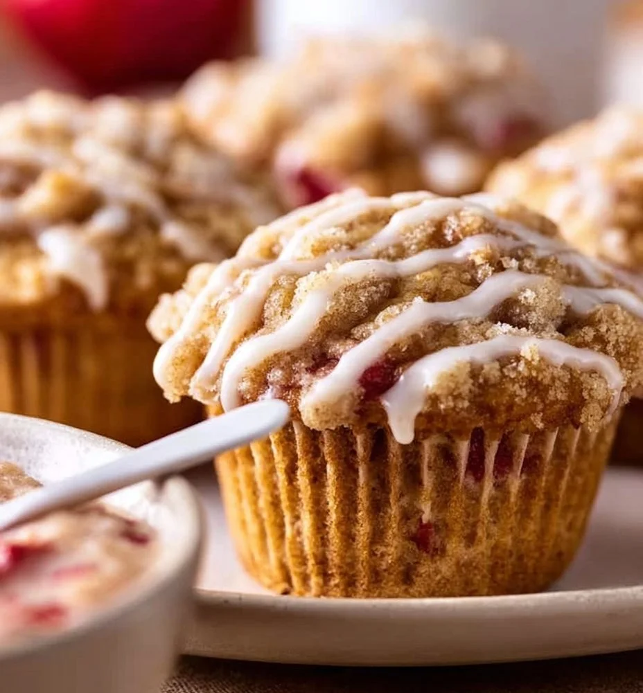 Strawberry Crumb Cake Muffins