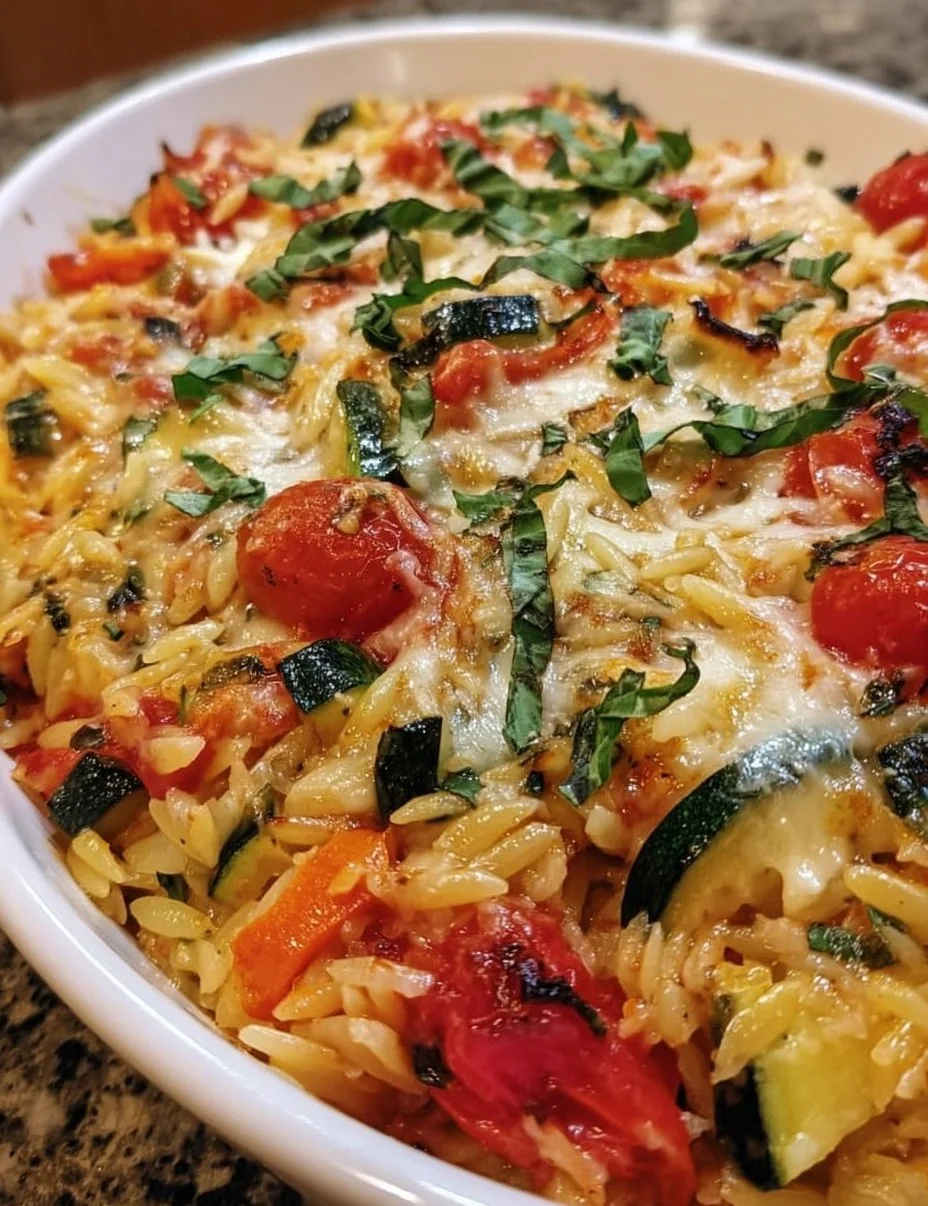 Vegetable and Ricotta Baked Orzo