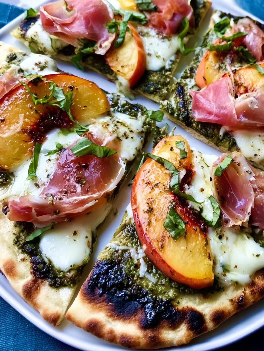 20-minute summer naan pizzas topped with fresh ingredients on a wooden cutting board