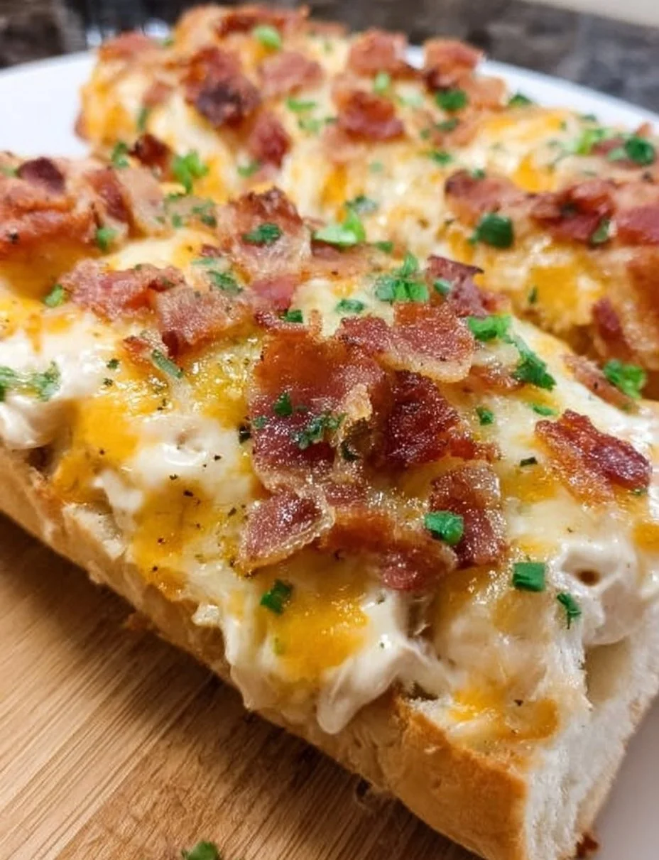 Bacon Ranch French Bread Pizza