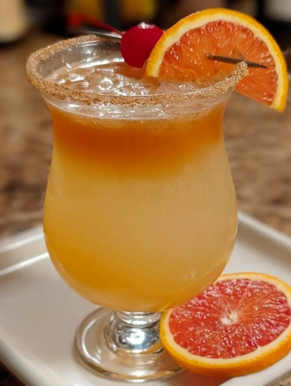 Refreshing Cable Car Cocktail served in a vibrant glass with garnishes.