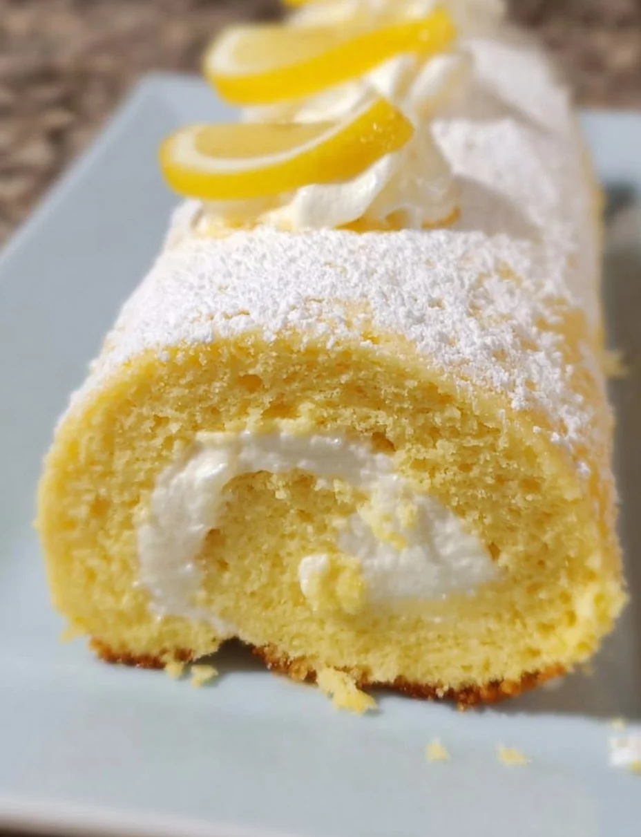 Lemon Swiss Cake Roll