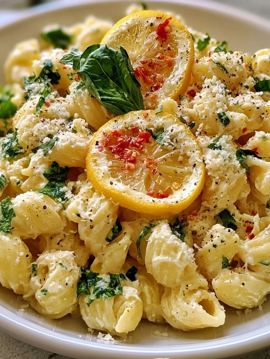 Delicious one pot lemon ricotta pasta with fresh herbs and lemon zest.