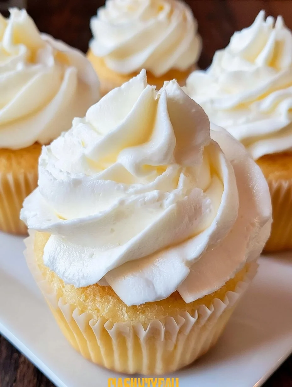 Stabilized whipped cream frosting on a cake, perfect for decorating