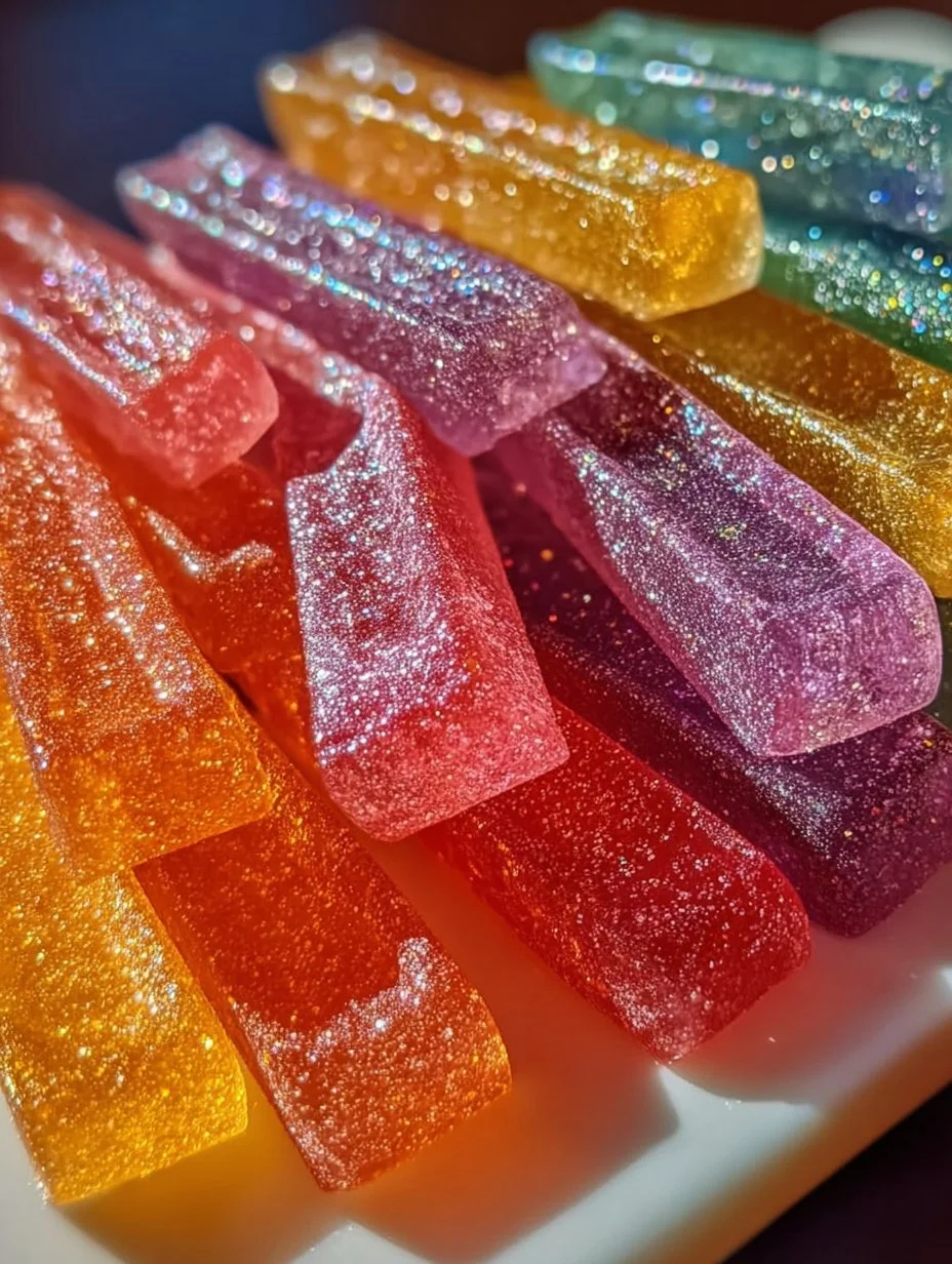 Tequila Stardust Gummy Wands - colorful and flavorful candy inspired by tequila.