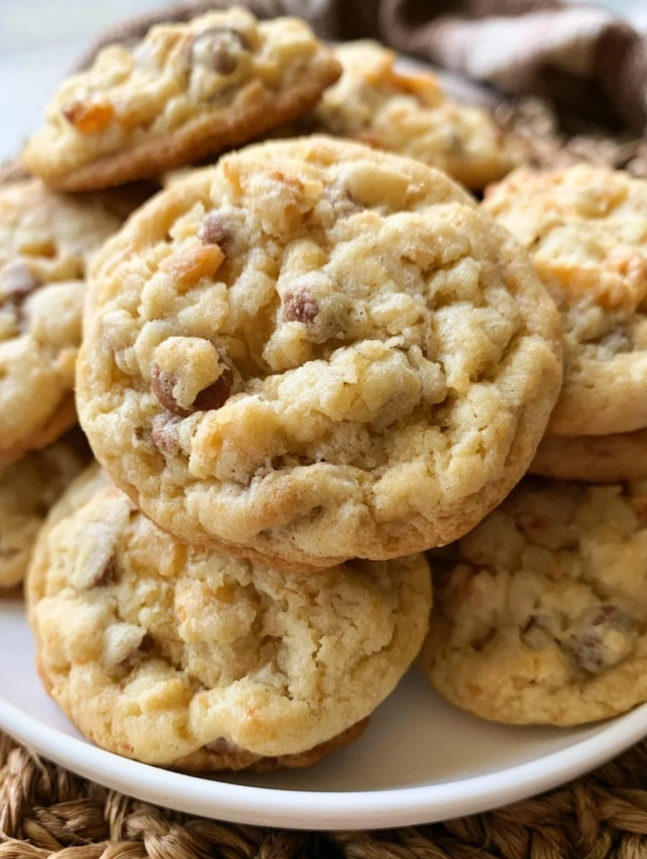 Plate of the world's best cookies with chocolate chips and nuts