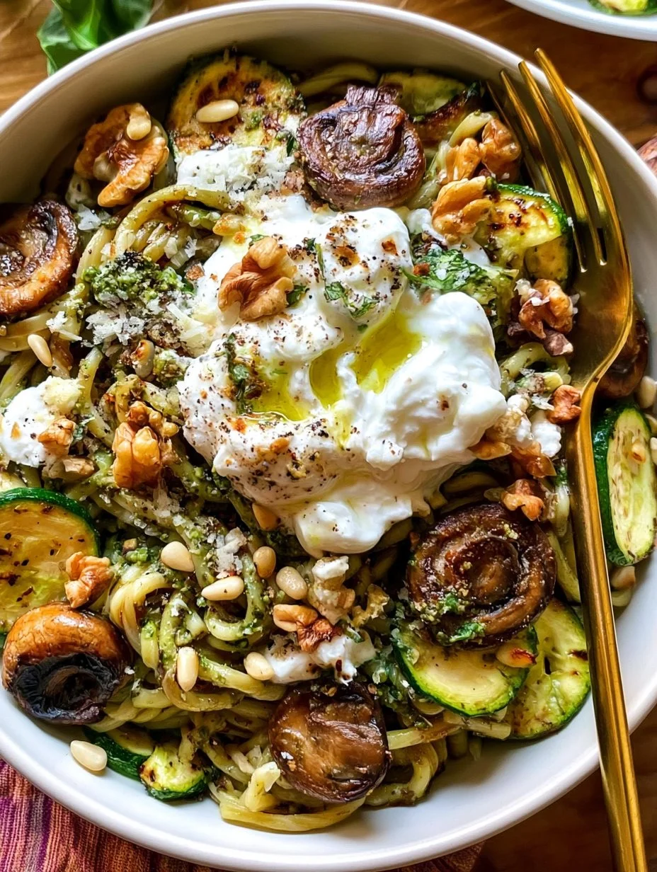 30 Minute Zucchini Pesto Pasta