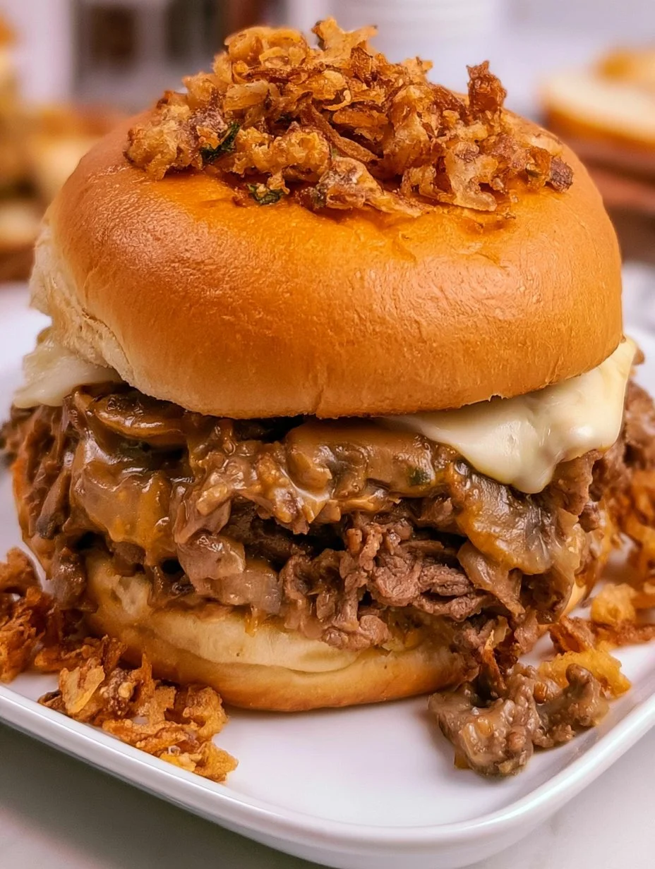 Beef Stroganoff Sandwich