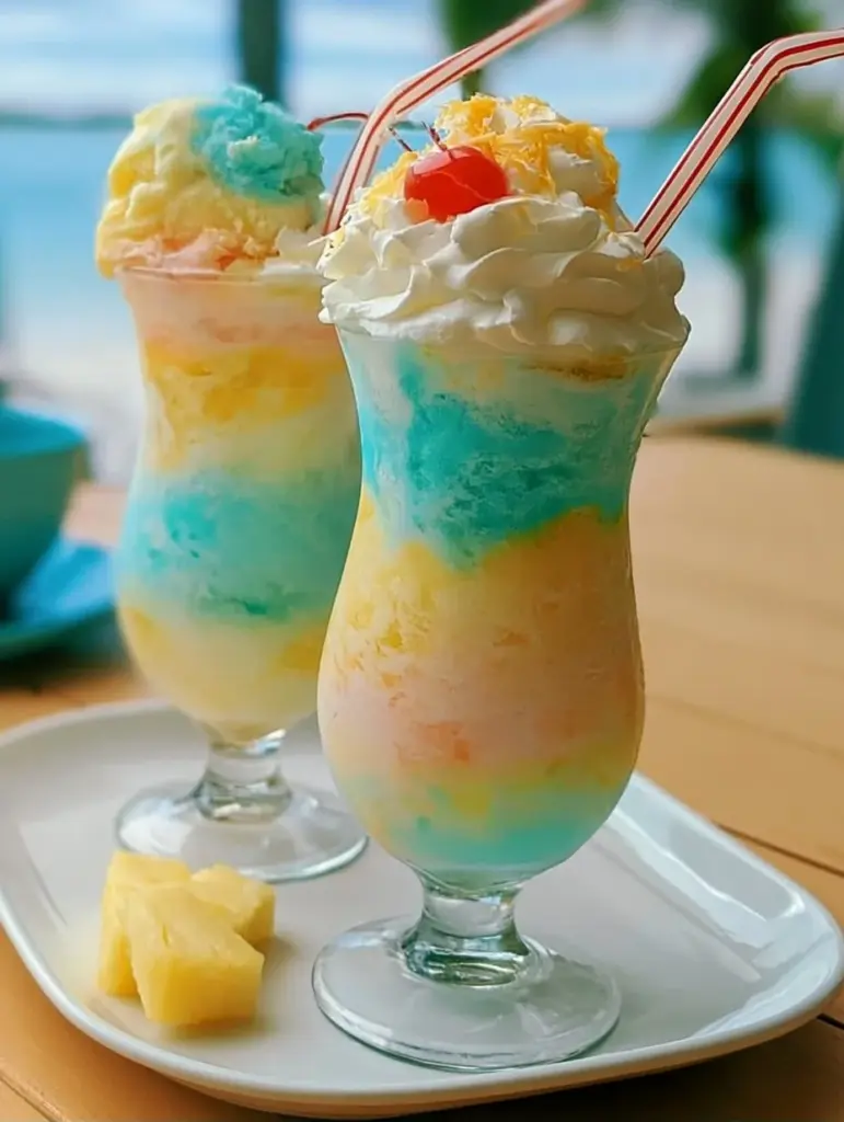 Colorful Caribbean Cloud Candy showcasing an assortment of fluffy colors and textures