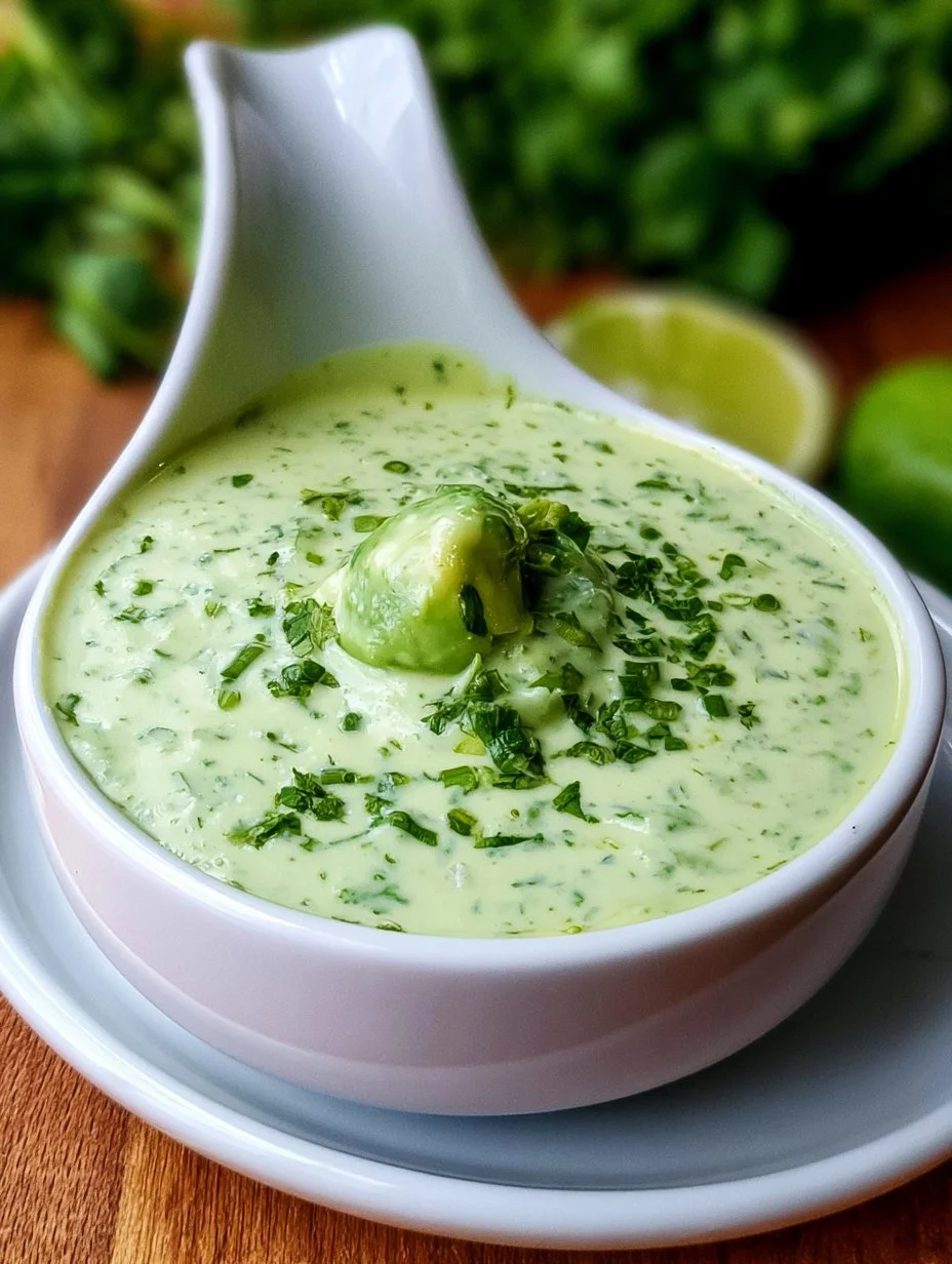 Creamy Avocado Dressing (aka Guacamole Buttermilk Dressing)