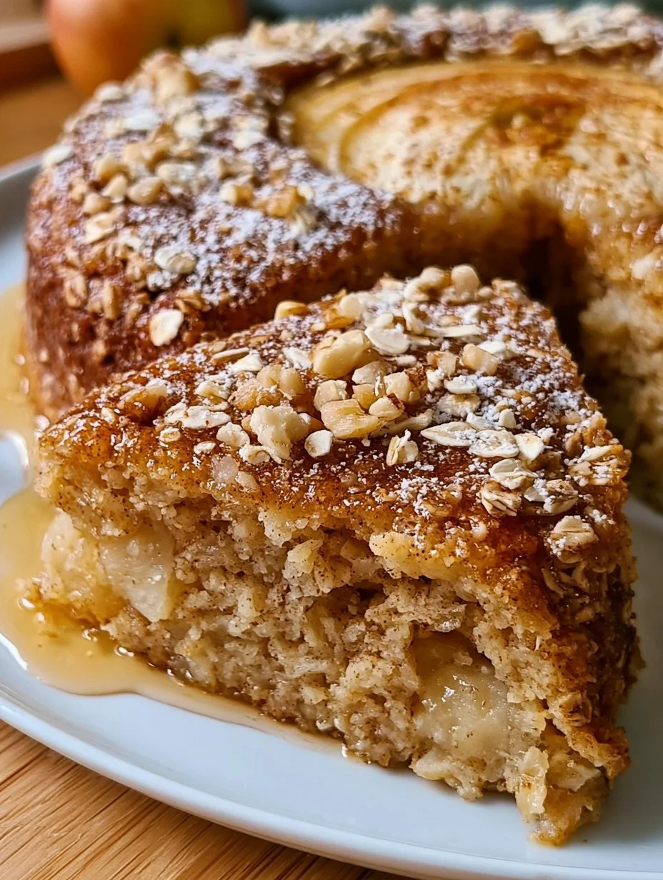Healthy Oatmeal Apple Cake