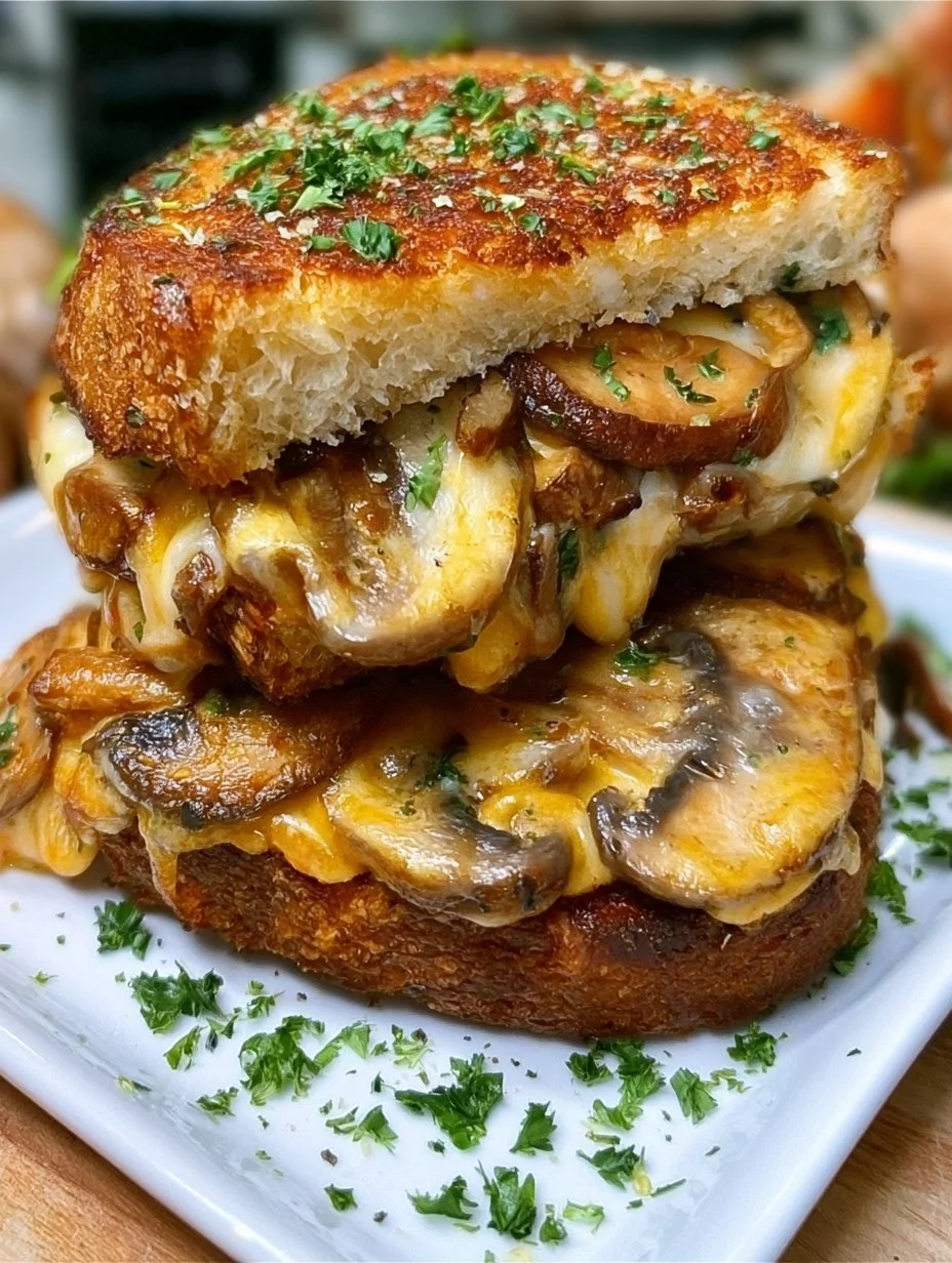 Mushroom Grilled Cheese Sandwich (aka The Mushroom Melt)