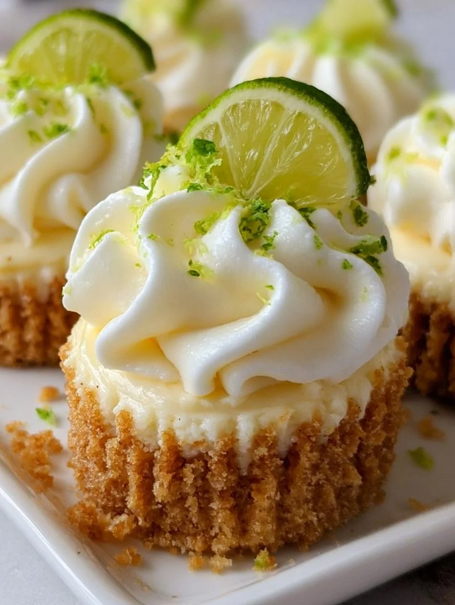 No Bake Key Lime Cheesecake Bites topped with lime zest on a plate