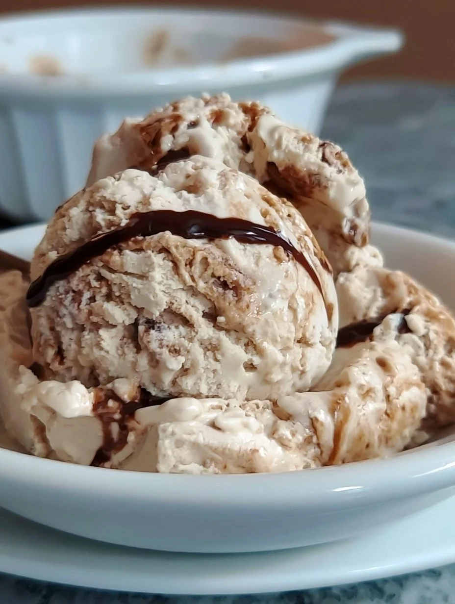 Delicious no churn coffee ice cream served in a bowl with coffee beans