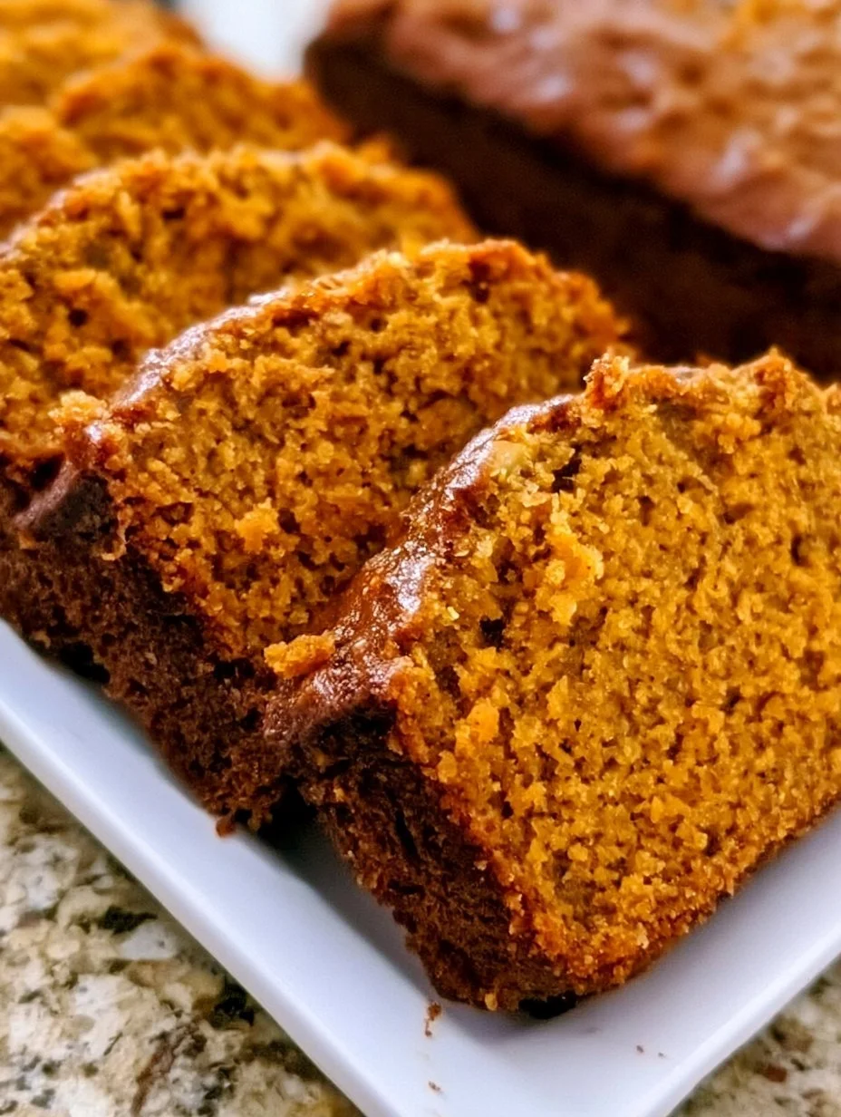 Deliciously moist Pumpkin Banana Bread with autumn spices and ripe bananas