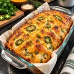 Golden cottage cheese cheddar herb bread in a clear glass loaf pan